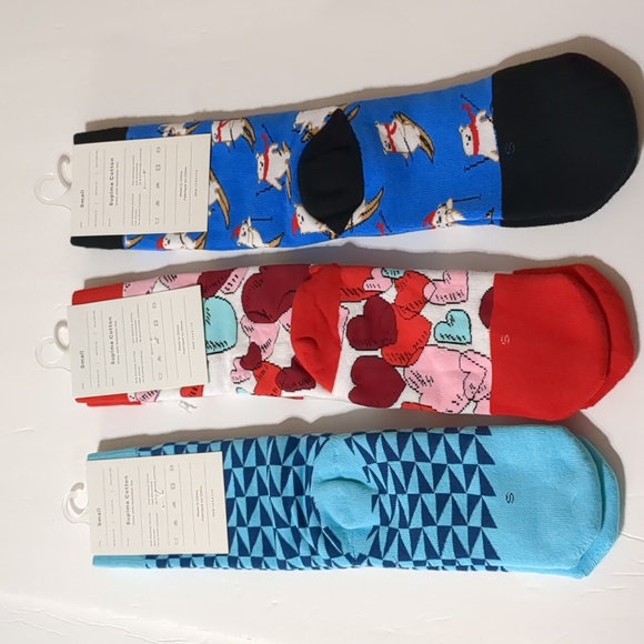 New MeUndies  3 pairs  Socks size Small W 4.5 M 3 supima cotton - Picture 2 of 7